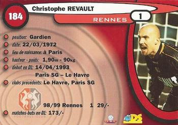 1999-00 DS France Foot #184 Christophe Revault Back