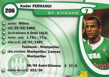 1999-00 DS France Foot #206 Kader Ferhaoui Back