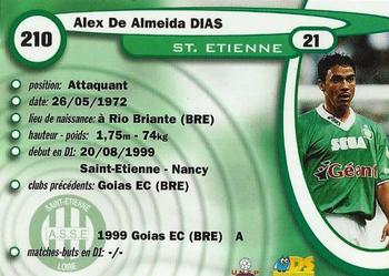 1999-00 DS France Foot #210 Alex Dias Back