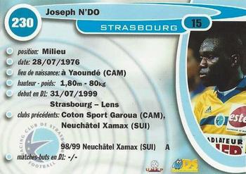 1999-00 DS France Foot #230 Joseph Ndo Back