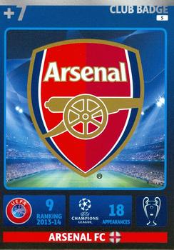 2014-15 Panini Adrenalyn XL UEFA Champions League #5 Arsenal FC Front