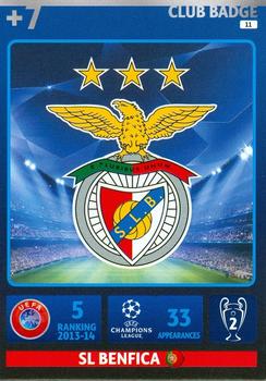 2014-15 Panini Adrenalyn XL UEFA Champions League #11 SL Benfica Front