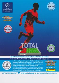 2014-15 Panini Adrenalyn XL UEFA Champions League #119 Cesar Azpilicueta Back