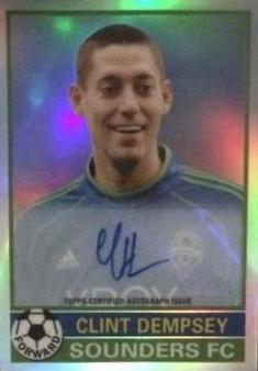2014 Topps Chrome MLS - '76-77 Footballer Mini Autographs #7677-CD Clint Dempsey Front