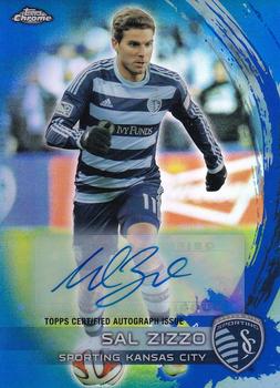 2014 Topps Chrome MLS - Autographs Blue Refractors #95 Sal Zizzo Front