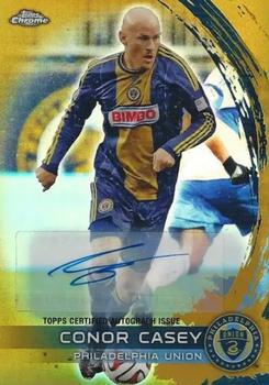 2014 Topps Chrome MLS - Autographs Gold Refractors #45 Conor Casey Front