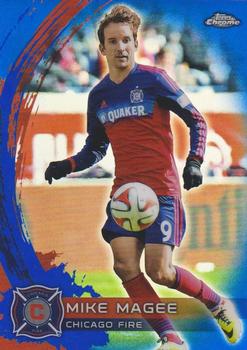 2014 Topps Chrome MLS - Blue Refractors #50 Mike Magee Front