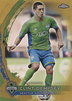 2014 Topps Chrome MLS - Gold Refractors #79 Clint Dempsey Front