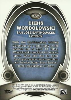 2014 Topps Chrome MLS - In Form #IF-CW Chris Wondolowski Back