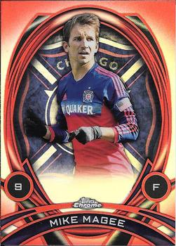 2014 Topps Chrome MLS - In Form Red Refractors #IF-MM Mike Magee Front
