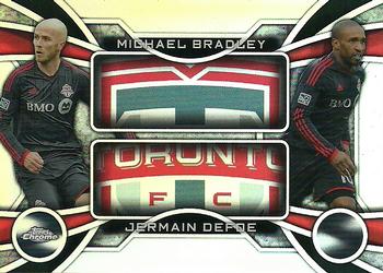 2014 Topps Chrome MLS - One Two #OT-BD Michael Bradley / Jermain Defoe Front