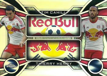 2014 Topps Chrome MLS - One Two #OT-CH Tim Cahill / Thierry Henry Front