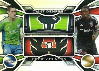 2014 Topps Chrome MLS - One Two #OT-DJ Clint Dempsey / Eddie Johnson Front