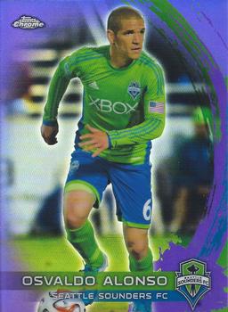 2014 Topps Chrome MLS - Purple Refractors #76 Osvaldo Alonso Front