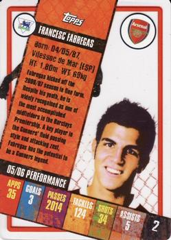 2006-07 Topps i-Cards #2 Cesc Fabregas Back