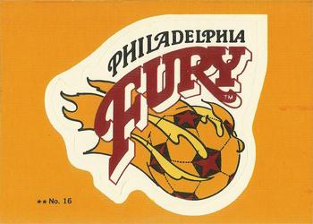 1979 Topps NASL #16 Philadelphia Fury Logo Front