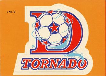 1979 Topps NASL #6 Dallas Tornado Logo Front
