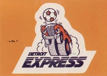 1979 Topps NASL #7 Detroit Express Logo Front