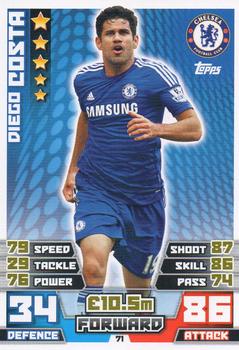2014-15 Topps Match Attax Premier League #71 Diego Costa Front