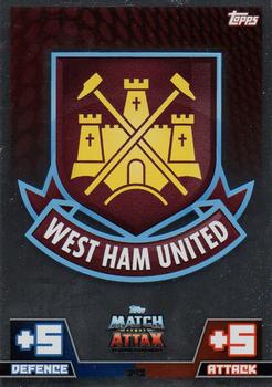 2014-15 Topps Match Attax Premier League #343 West Ham United Front