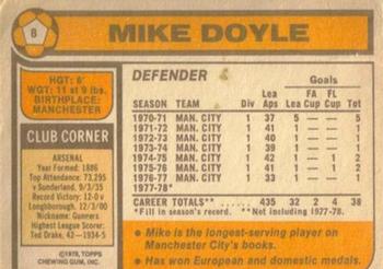 1978-79 Topps #8 Mick Doyle Back