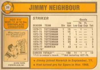 1978-79 Topps #28 Jim Neighbour Back