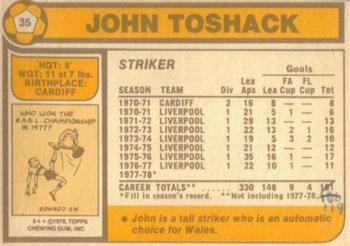 1978-79 Topps #35 John Toshack Back