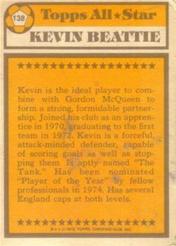 1978-79 Topps #138 Kevin Beattie Back