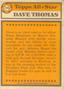 1978-79 Topps #149 Dave Thomas Back