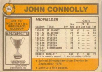 1978-79 Topps #182 John Connolly Back