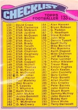 1978-79 Topps #219 Checklist 133-264 Front