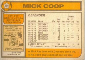 1978-79 Topps #238 Mick Coop Back