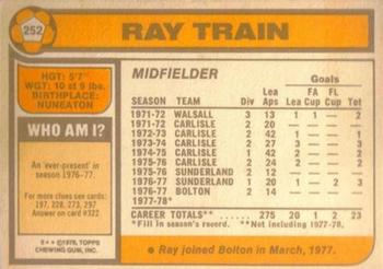 1978-79 Topps #252 Ray Train Back