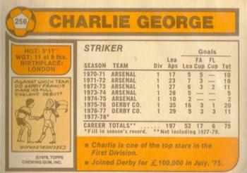 1978-79 Topps #256 Charlie George Back