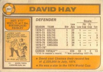 1978-79 Topps #267 David Hay Back