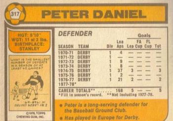 1978-79 Topps #317 Peter Daniel Back
