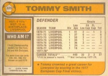 1978-79 Topps #329 Tommy Smith Back