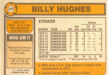 1978-79 Topps #369 Billy Hughes Back