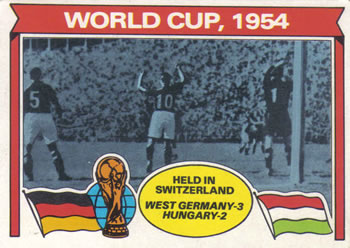 1978-79 Topps #341 World Cup - 1954 Front
