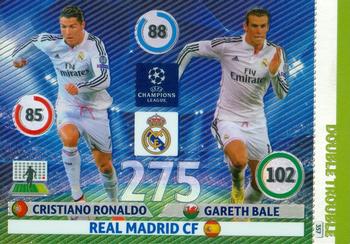 2014-15 Panini Adrenalyn XL UEFA Champions League - Double Trouble #357 Cristiano Ronaldo / Gareth Bale Front