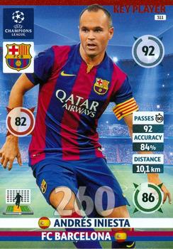 Andres Iniesta Sticker 424 Panini Champions League 2014/15 