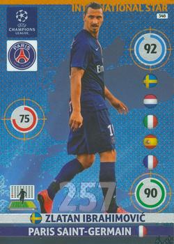 2014-15 Panini Adrenalyn XL UEFA Champions League - International Stars #348 Zlatan Ibrahimovic Front
