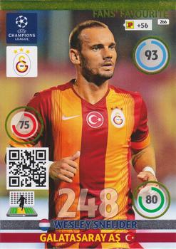 2014-15 Panini Adrenalyn XL UEFA Champions League - Fans' Favourites #266 Wesley Sneijder Front