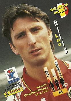 1998 Panini World Cup #93 Luc Nilis Back