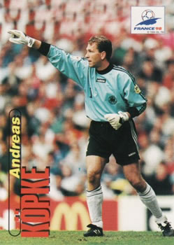 1998 Panini World Cup #2 Andreas Köpke Front