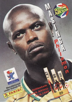 1998 Panini World Cup #89 Phil Masinga Back