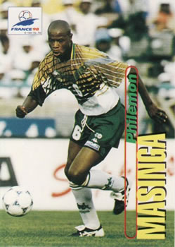 1998 Panini World Cup #89 Phil Masinga Front