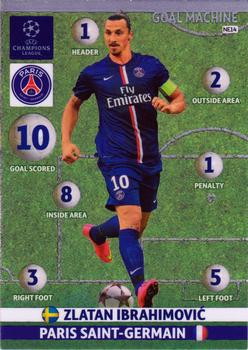 2014-15 Panini Adrenalyn XL UEFA Champions League - Goal Machine #NE14 Zlatan Ibrahimovic Front