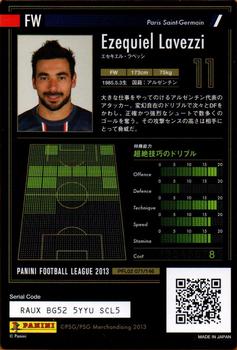 2013 Panini Football League (PFL02) #071 Ezequiel Lavezzi Back
