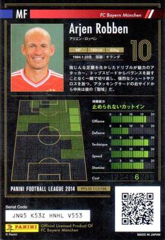 2014 Panini Football League (PFL05) #113 Arjen Robben Back